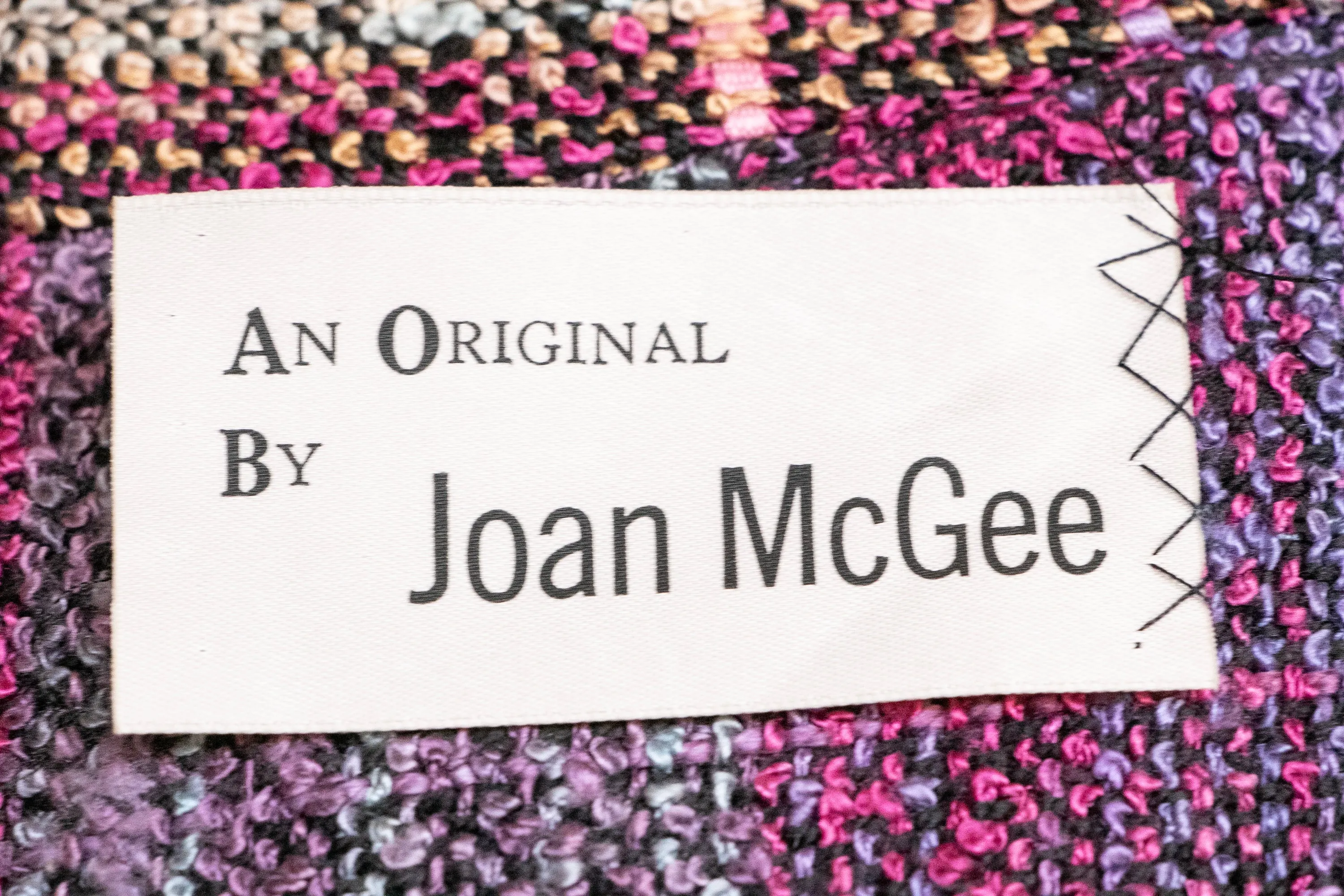 1980s Joan McGee Oversized Hand Woven Silk Cardigan Sweater