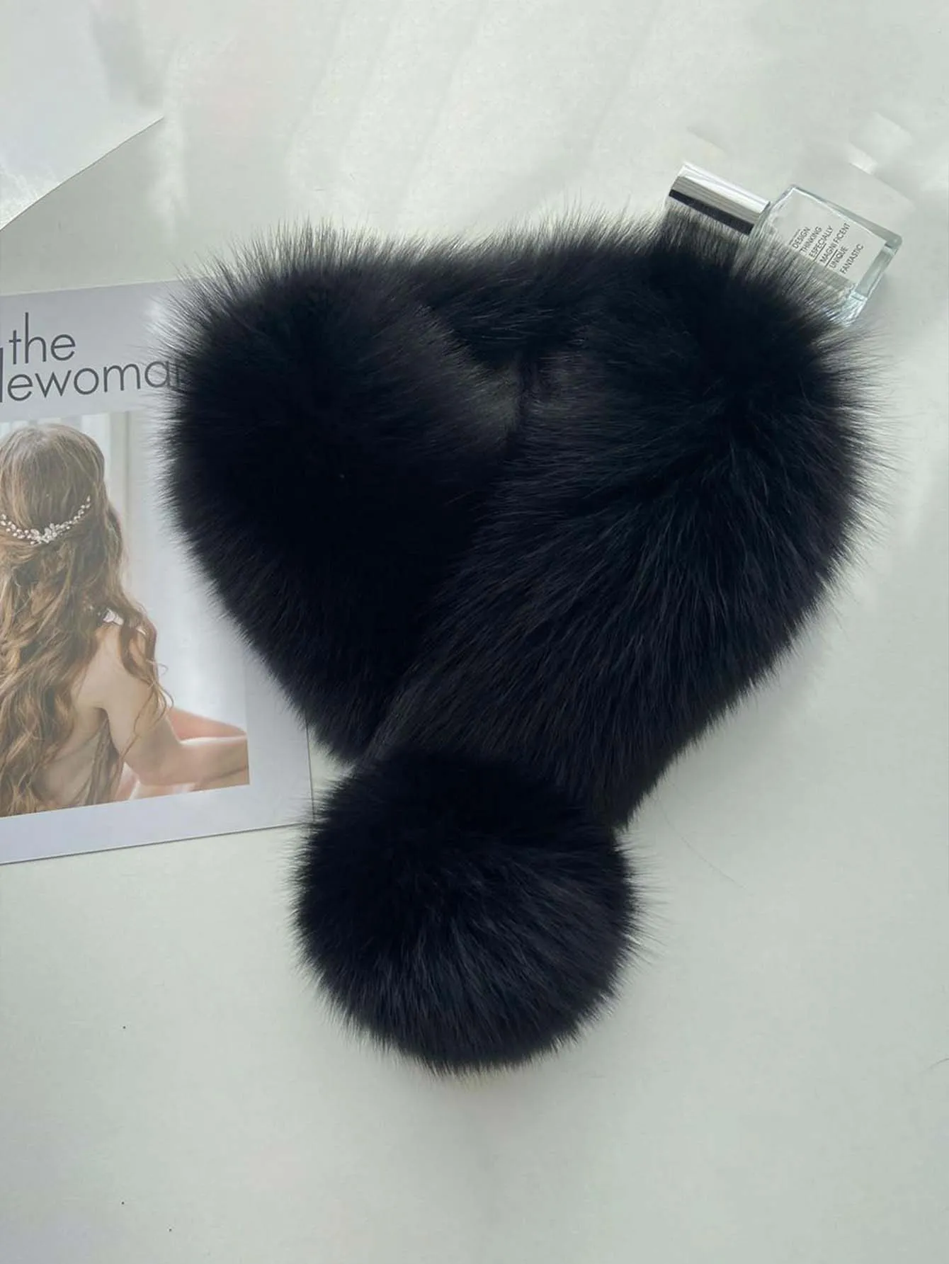1pc Solid Color Premium Plush Ball Classic Neck Warmer - FD ⚡