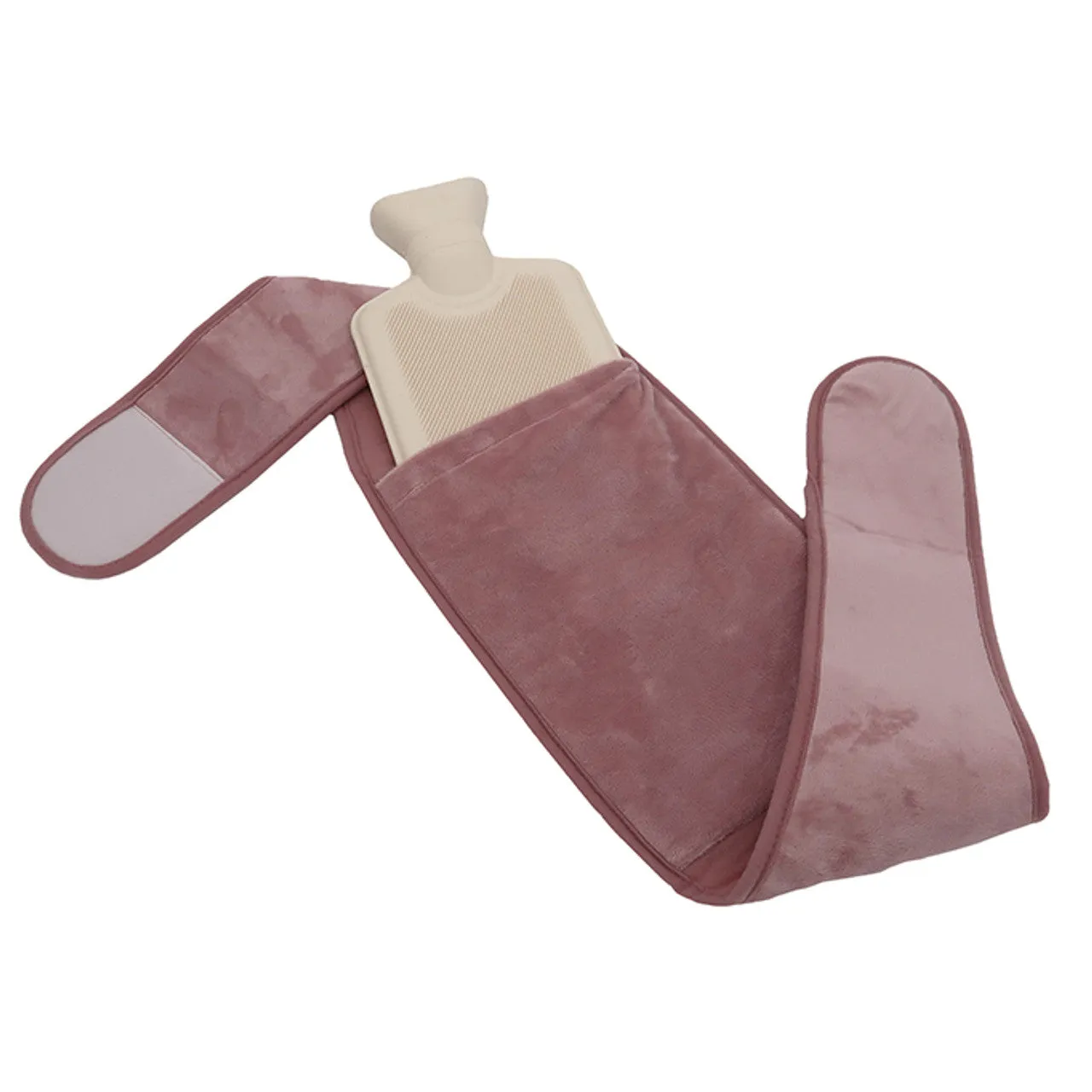 Aroma Home Pink Fleece 3 in 1 Hot Water Bottle Wrap