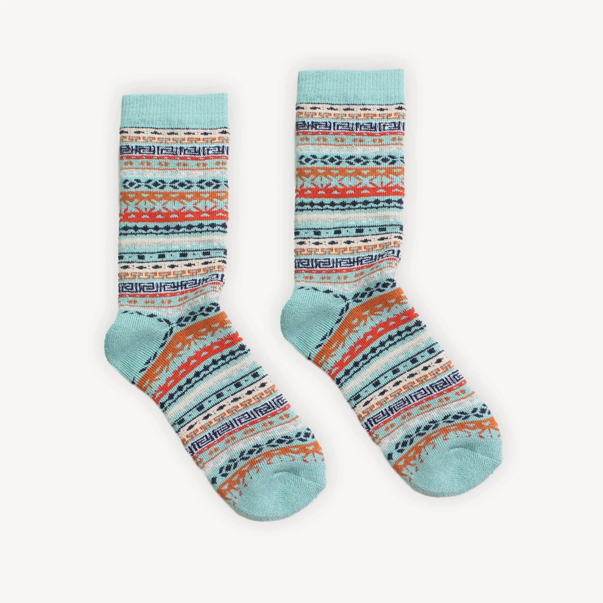 Baby Alpaca Wool Multi Printed Socks