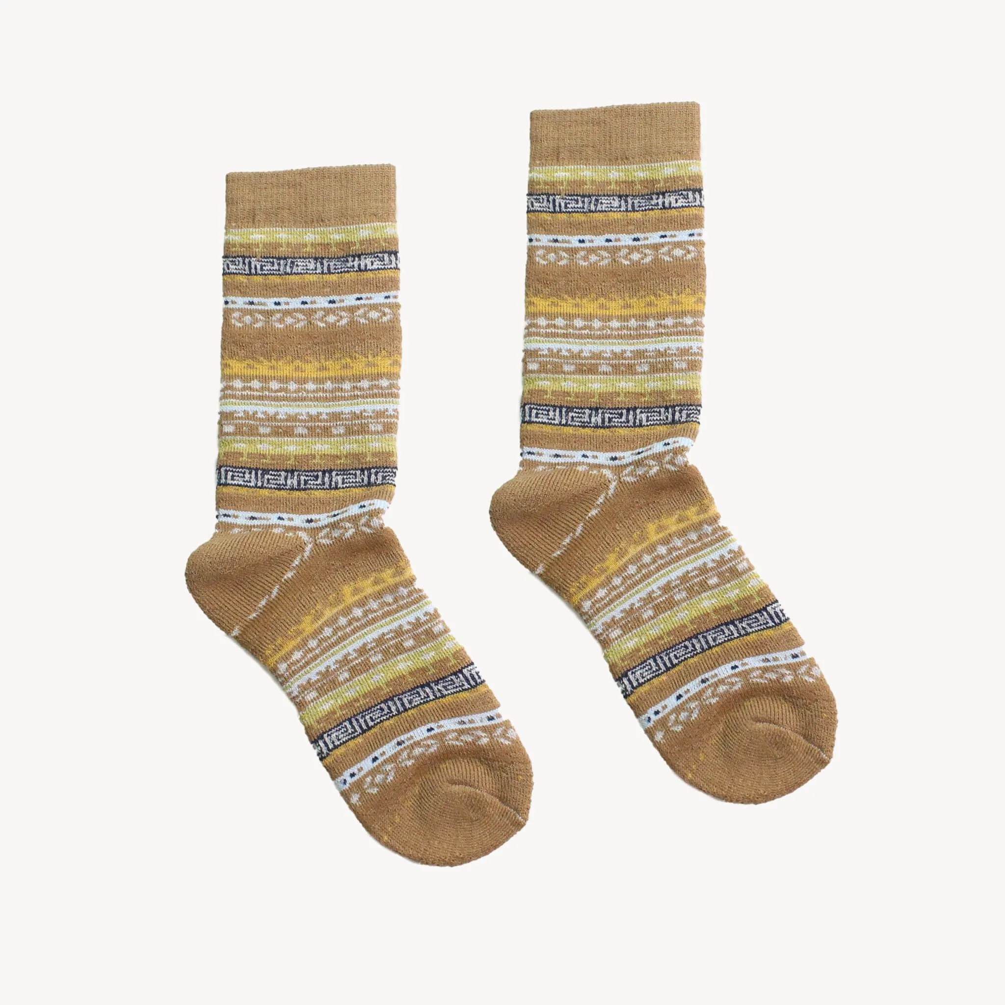Baby Alpaca Wool Multi Printed Socks