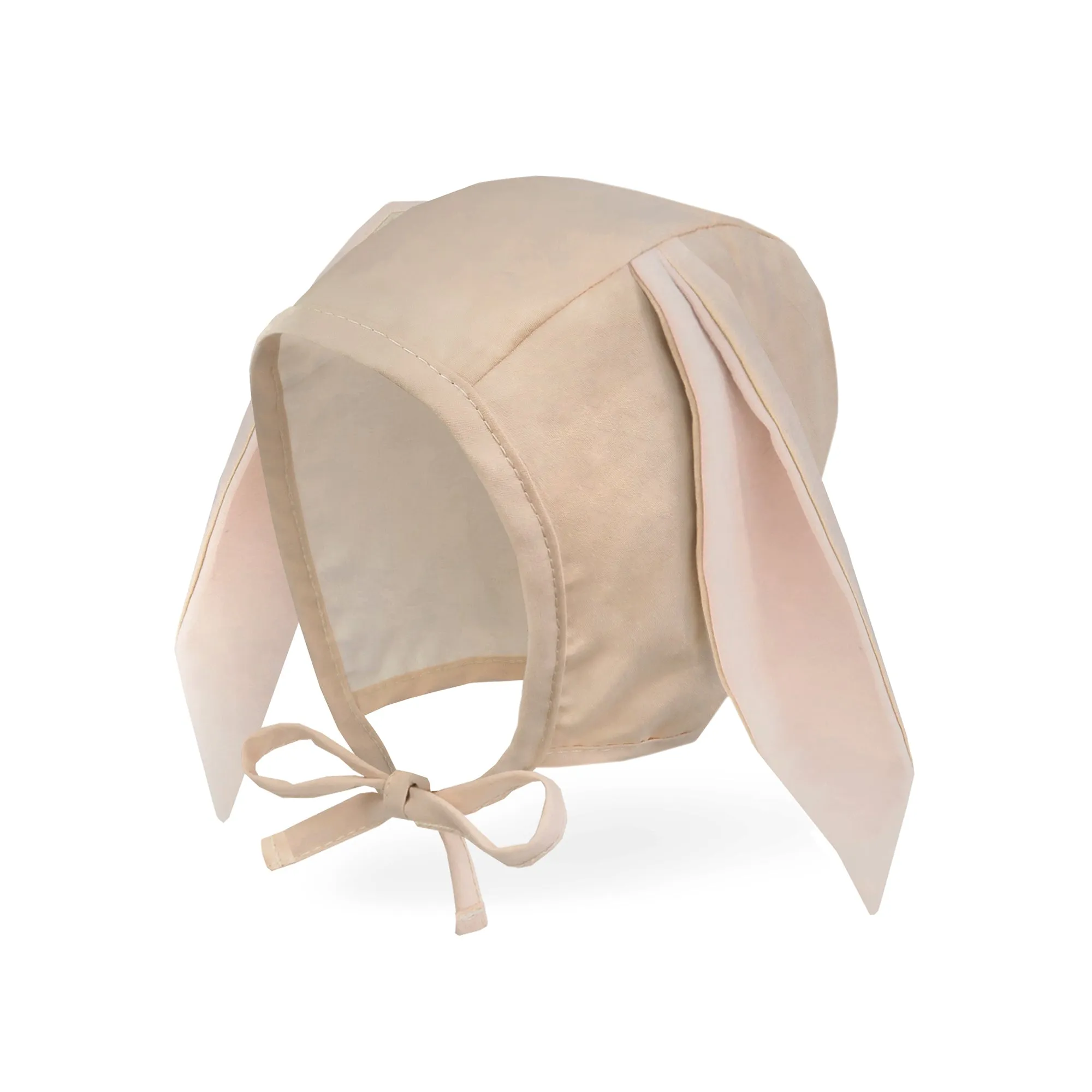 Baby Bunny Bonnet Muslin Lined Rabbit Hat | Warm Grey
