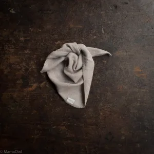 Baby Merino Wool Scarf/Bib - Beige