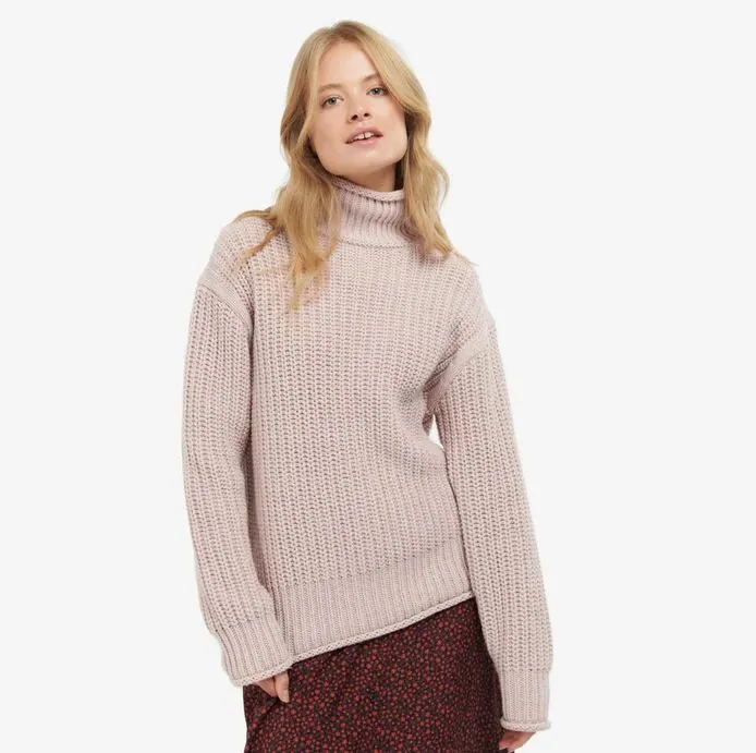Barbour Rockcliffe Knit in Rose Quartz LKN1200