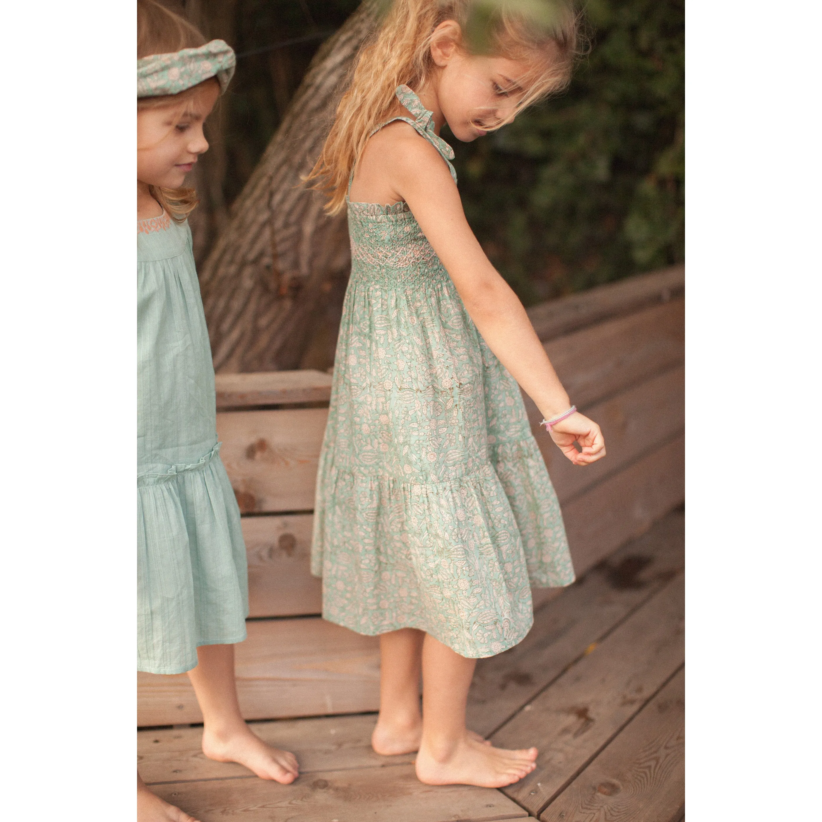 Bonheur du Jour Paris Hairband Blue Green