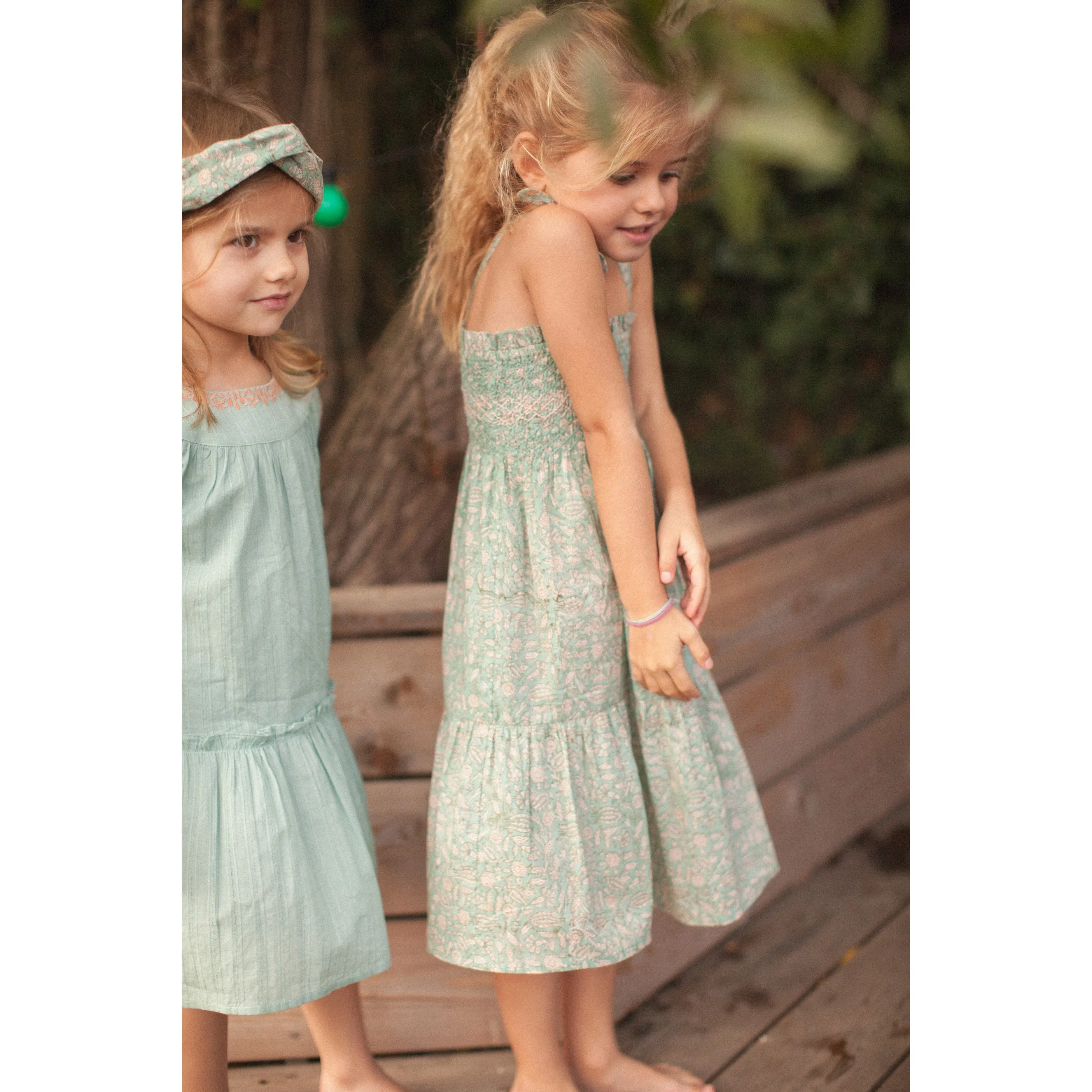 Bonheur du Jour Paris Hairband Blue Green