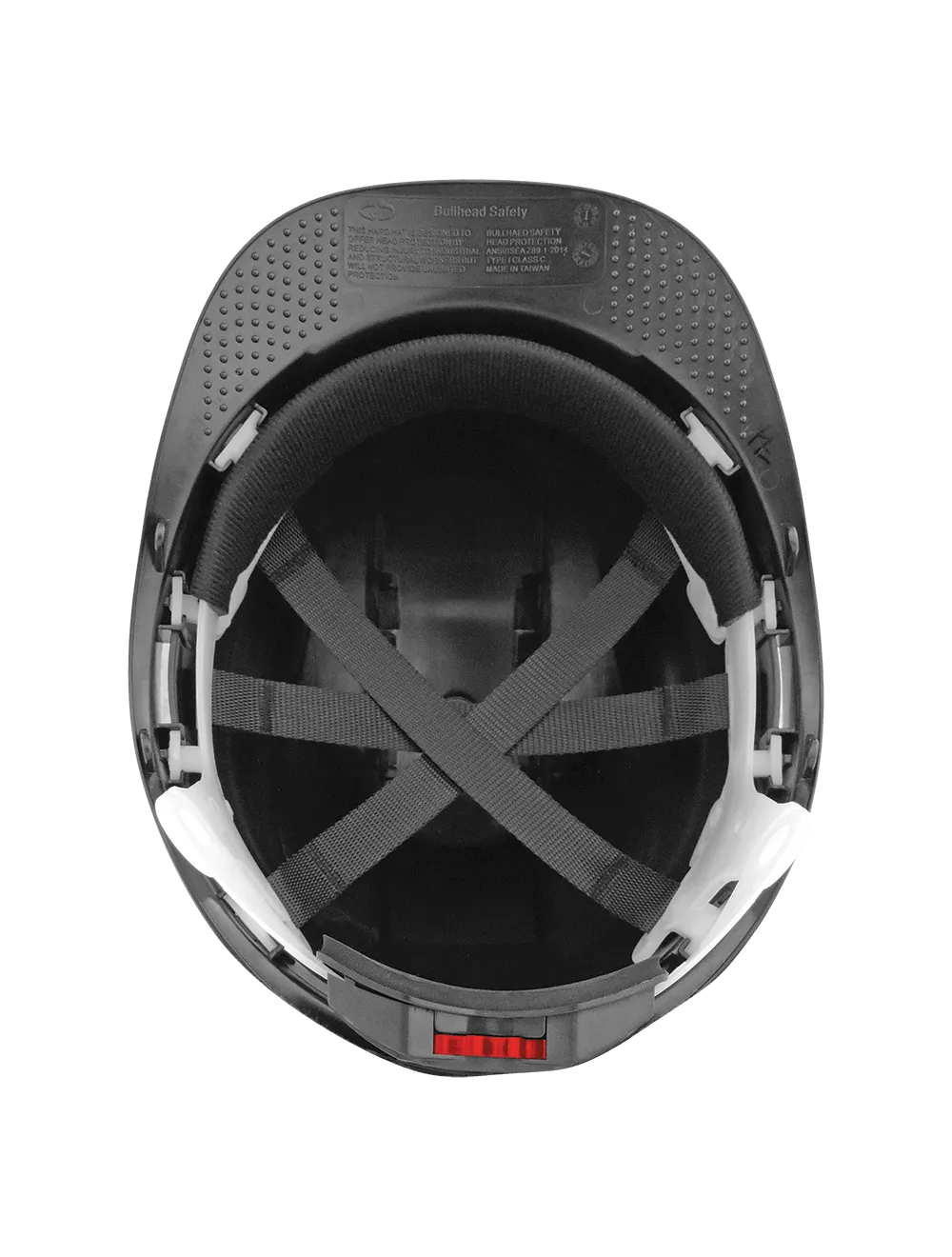 Bullhead Safety™ Head Protection Black Unvented Cap Style Hard Hat With Six-Point Ratchet Suspension - HH-C2-K