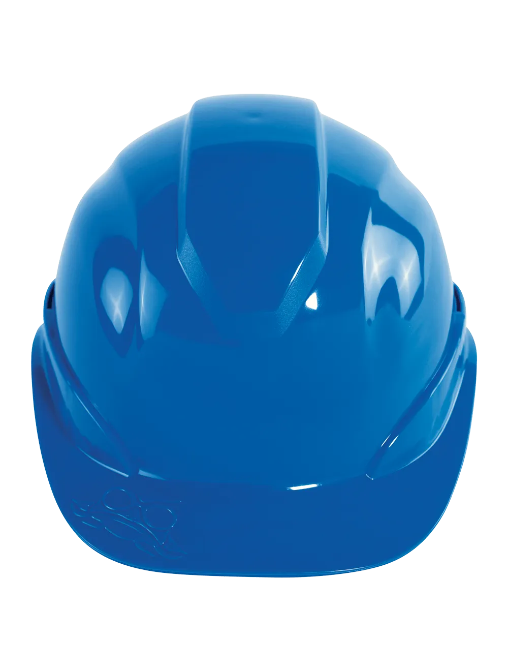 Bullhead Safety™ Head Protection Blue Unvented Cap Style Hard Hat With Six-Point Ratchet Suspension - HH-C2-B