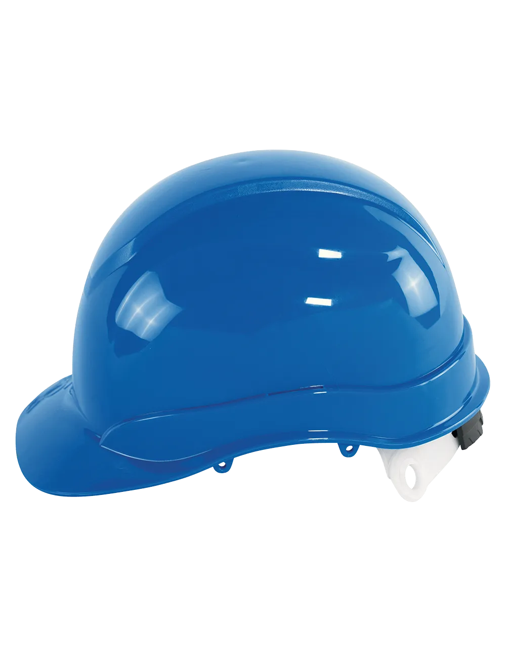 Bullhead Safety™ Head Protection Blue Unvented Cap Style Hard Hat With Six-Point Ratchet Suspension - HH-C2-B