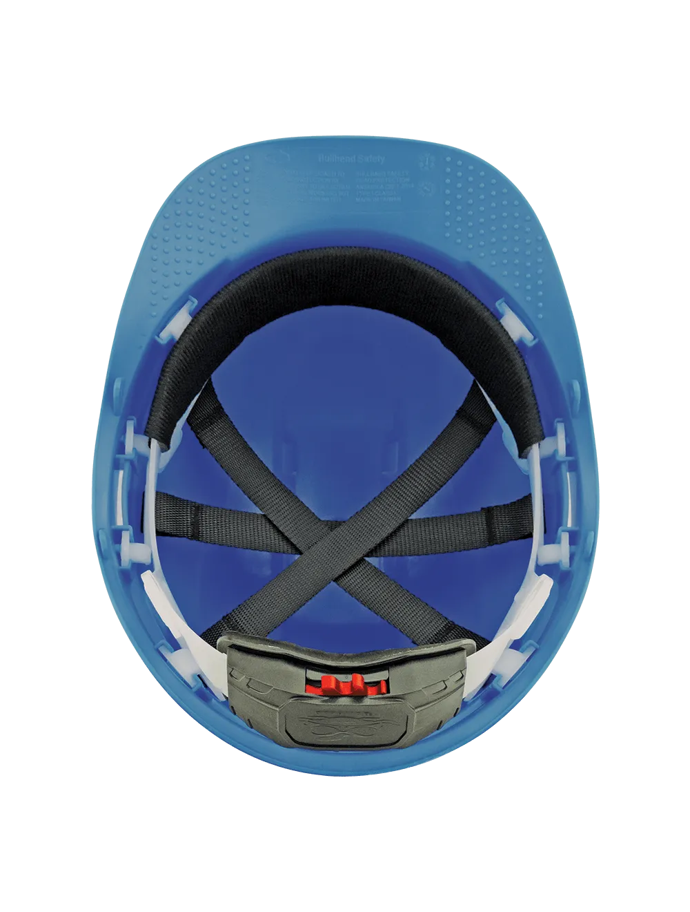 Bullhead Safety™ Head Protection Blue Unvented Cap Style Hard Hat With Six-Point Ratchet Suspension - HH-C2-B