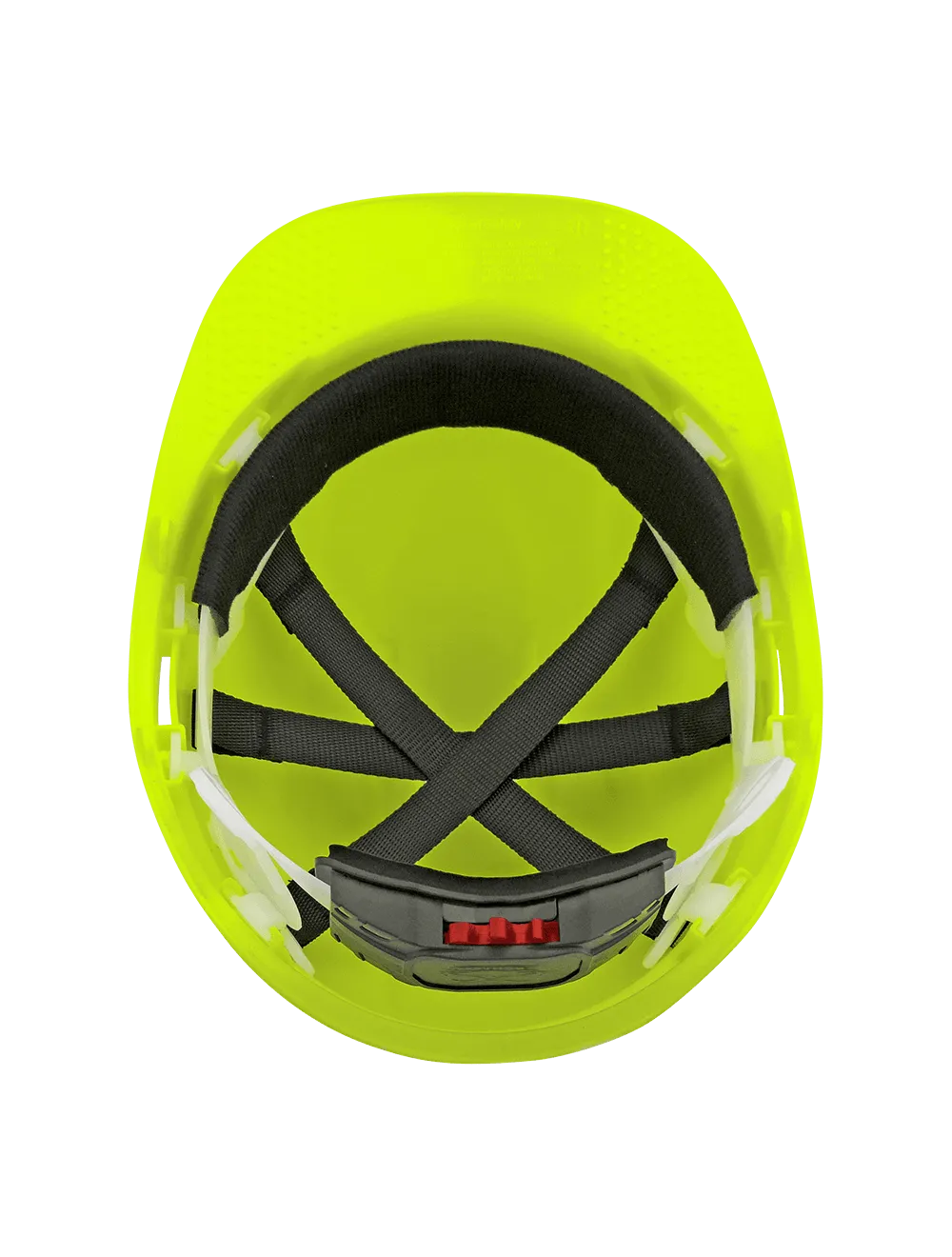 Bullhead Safety™ Head Protection High-Visibility Yellow/Green Unvented Cap Style Hard Hat With Six-Point Ratchet Suspension - HH-C2-YG