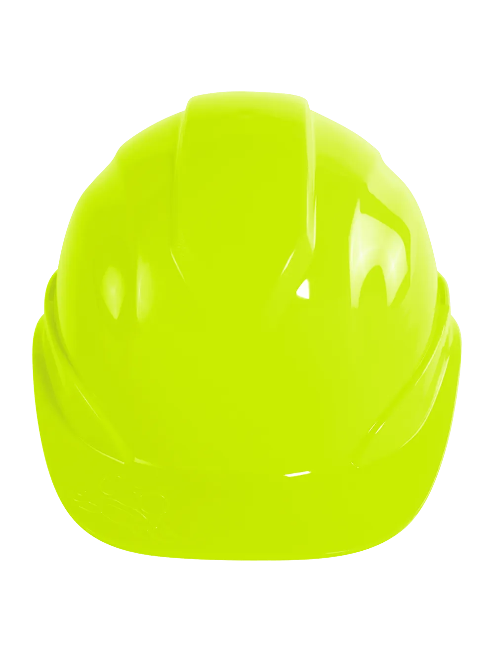 Bullhead Safety™ Head Protection High-Visibility Yellow/Green Unvented Cap Style Hard Hat With Six-Point Ratchet Suspension - HH-C2-YG