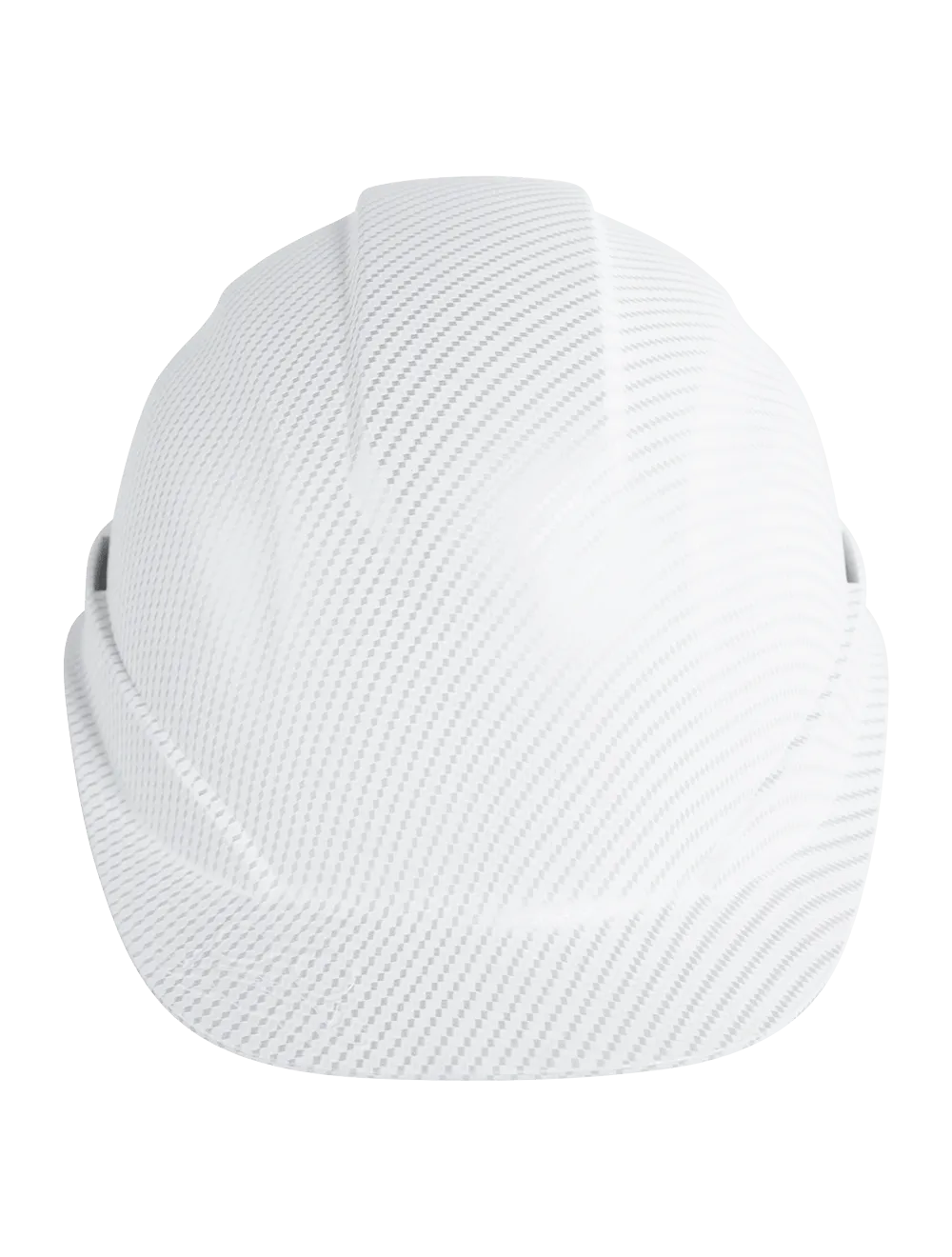 Bullhead Safety™ Head Protection Matte White Graphite Unvented Cap Style Hard Hat With Six-Point Ratchet Suspension - HH-C2-C