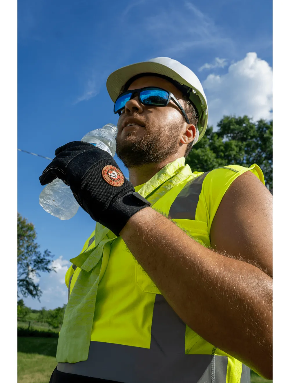Bullhead Safety™ Head Protection Matte White Graphite Unvented Cap Style Hard Hat With Six-Point Ratchet Suspension - HH-C2-C
