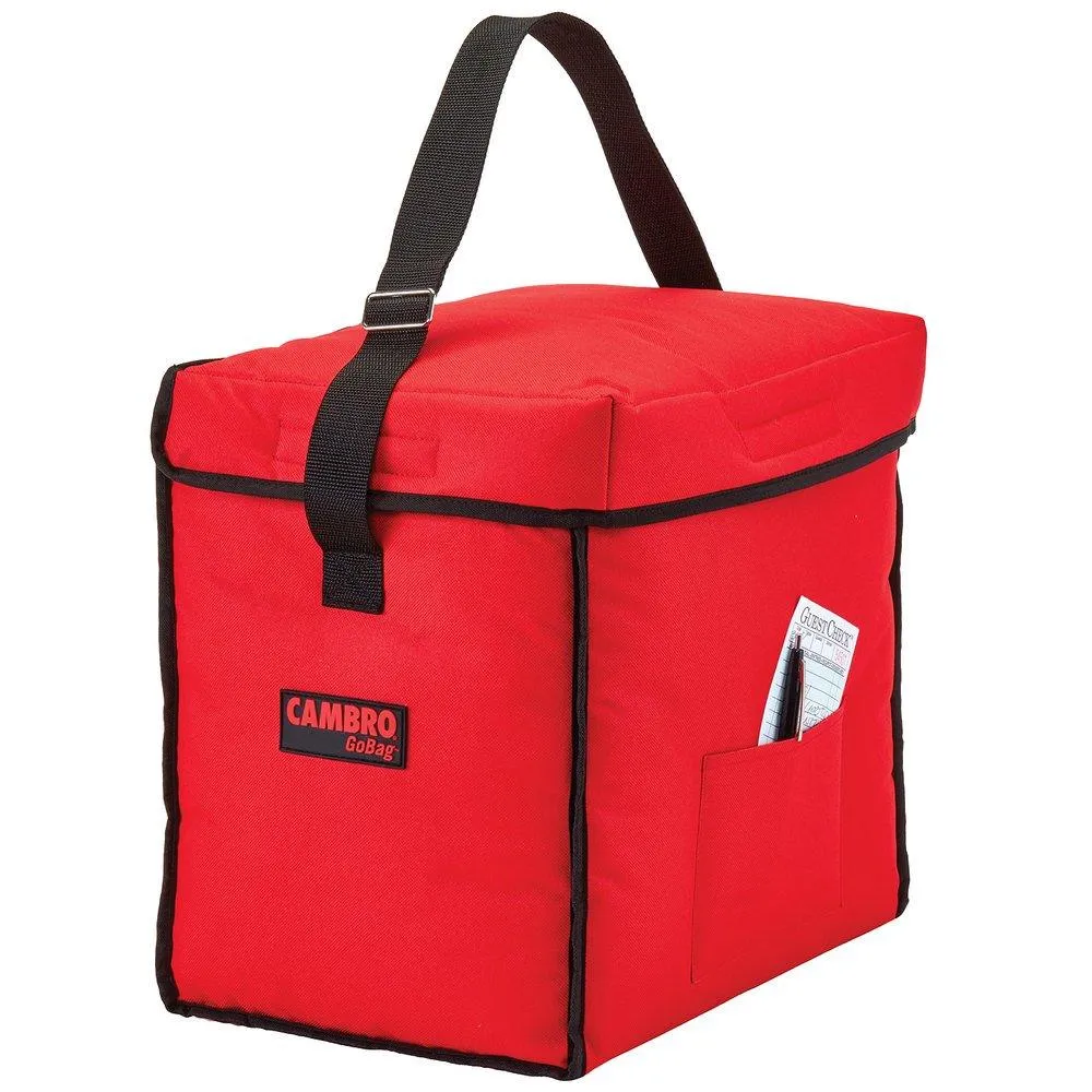 Cambro GBD13913521 13" x 9" x 13" Insulated Red Top Loading GoBag