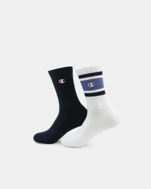 Champion Mixed Crew Socks 2 Pack Pack 02