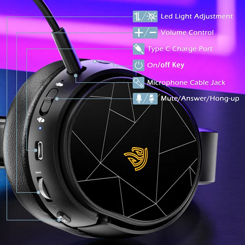 EasySMX® V10W Wireless RGB Gaming Headset for PC