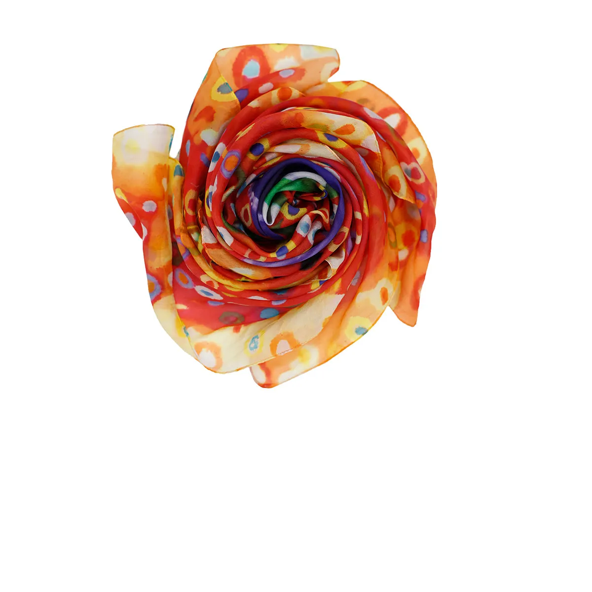 FORESEE Silk Square Scarf Neckerchief Canterbury