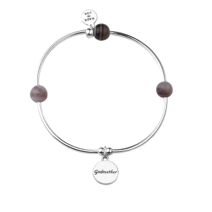 Godmother | Soft Bangle Charm Bracelet | Botswana