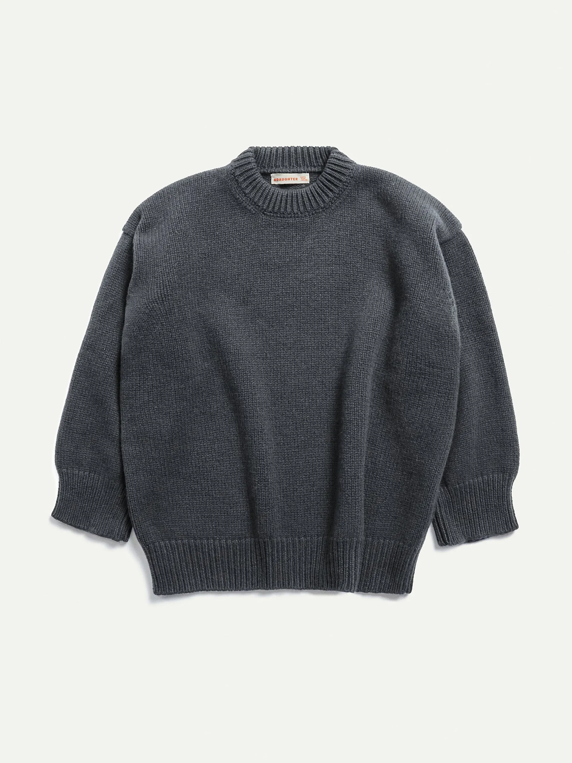 Grey Caragh chunky slouch Geelong crewneck