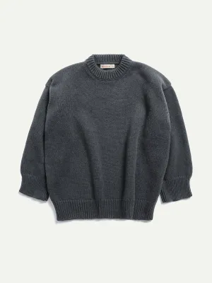 Grey Caragh chunky slouch Geelong crewneck