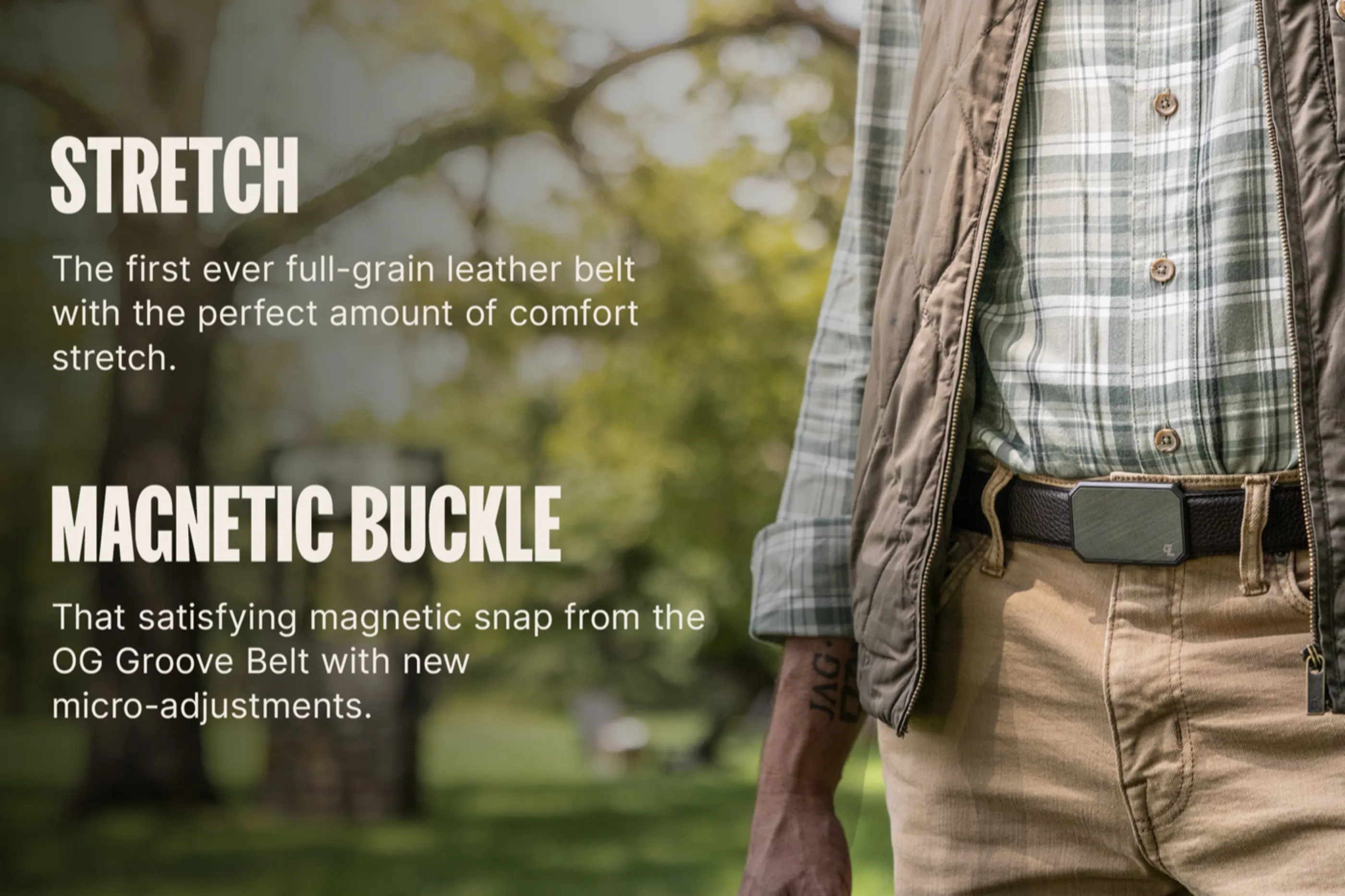 Groove Belt® Max Leather - Brown