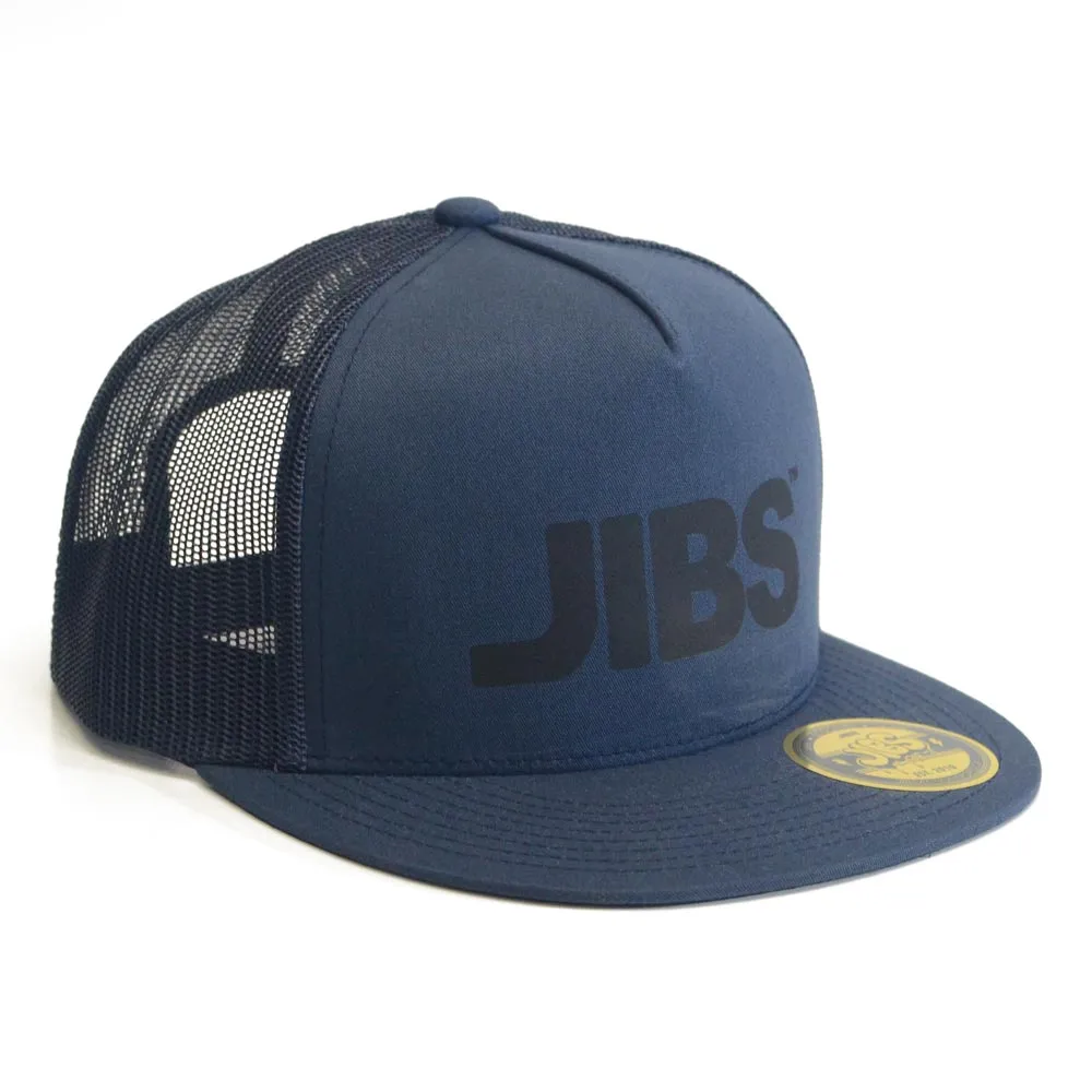Jibs 5-Panel Classic Flat-Brim Trucker Hat