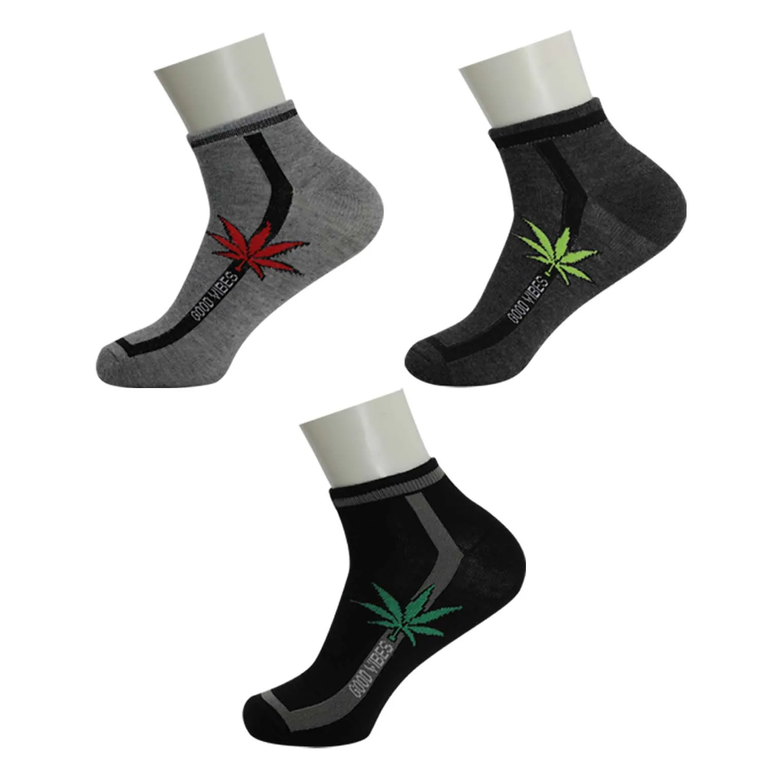 Men's Low Cut Wholesale Sock, Size 10-13 in Assorted Designs - Bulk Case of 144 Pairs