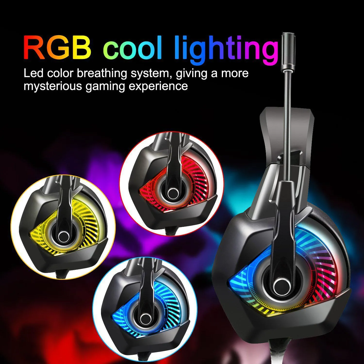 ONIKUMA K6 Casque PC Gamer Bass Stereo wired Gaming Headphones
