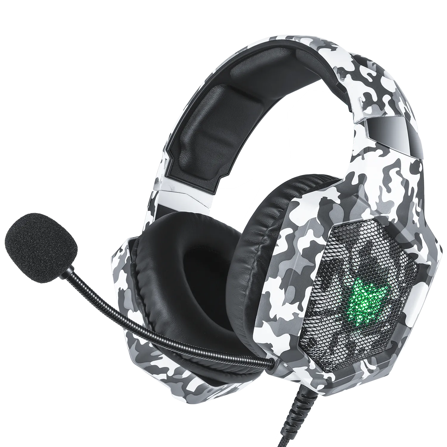 ONIKUMA K8 Wired Stereo Gaming Headphones With Mic LED Lights