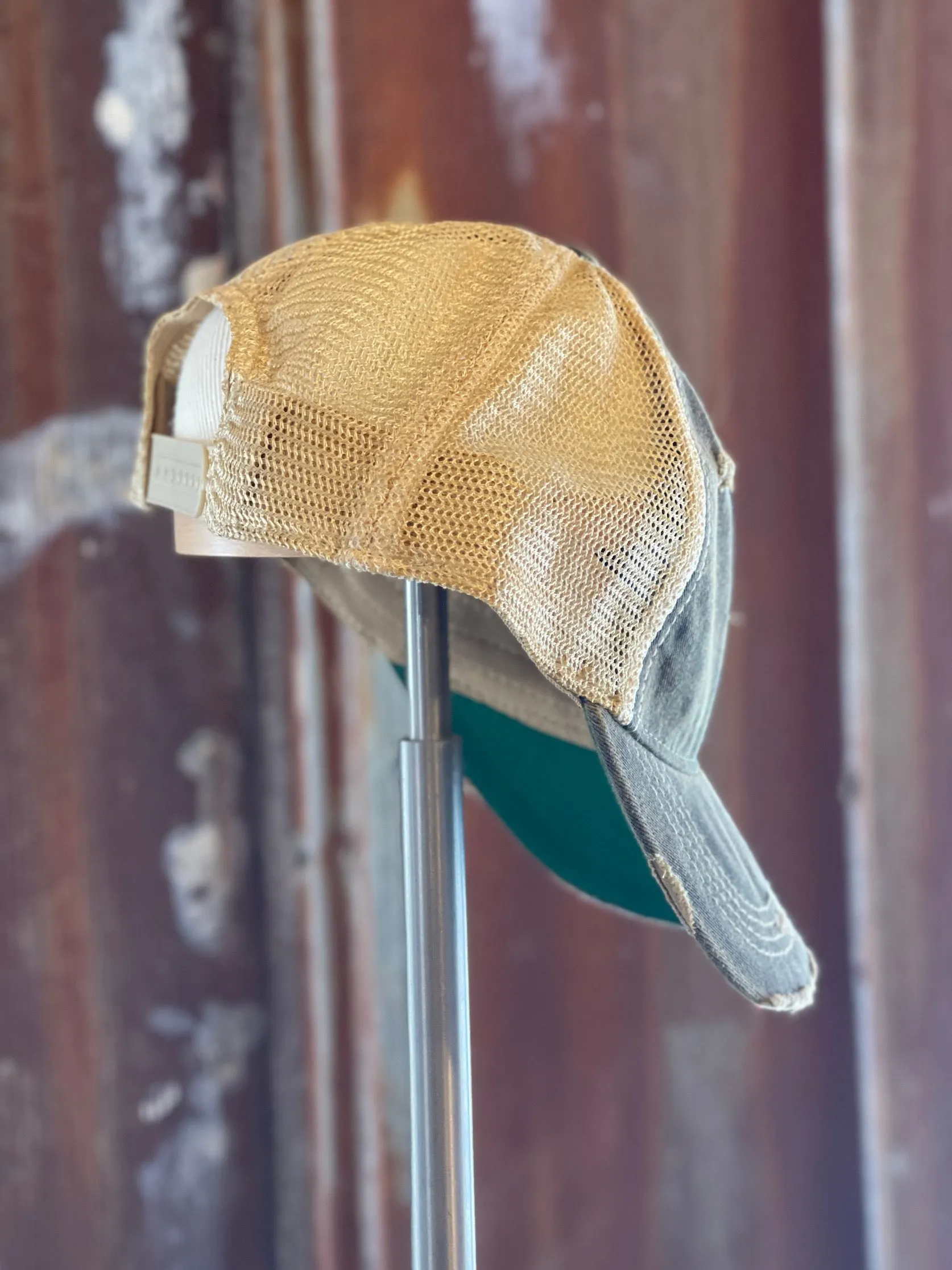 Pike Seed Corn Hat- Distressed Navy Blue