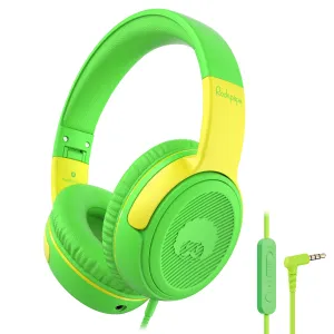 Rockpapa Share 1 Wired Headphones with Microphone & Share Port & Volume Limiting for Kids Adults