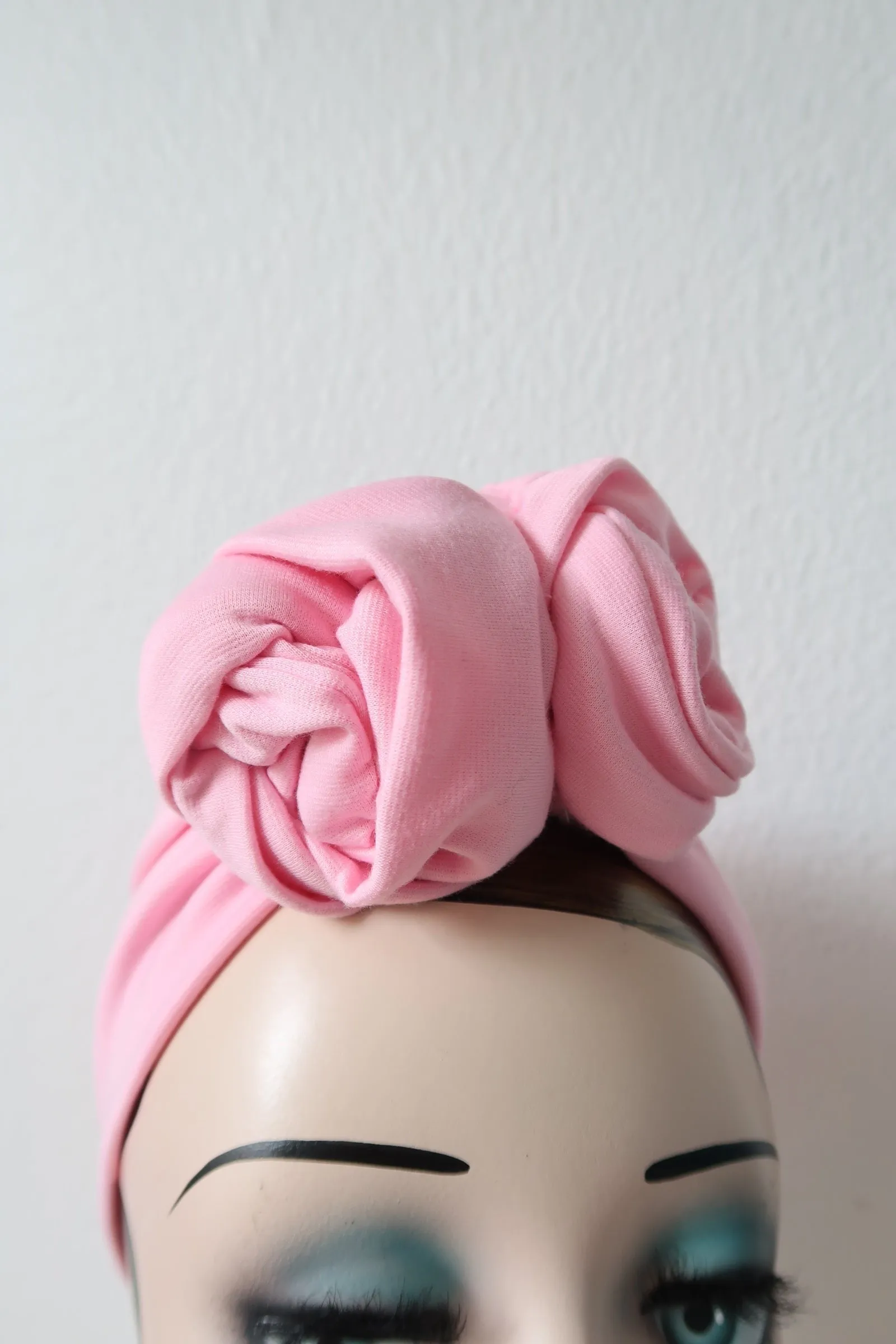 ROSE KNOT Vintage Style Pre-tied Headband in 9 Colours (made to order)