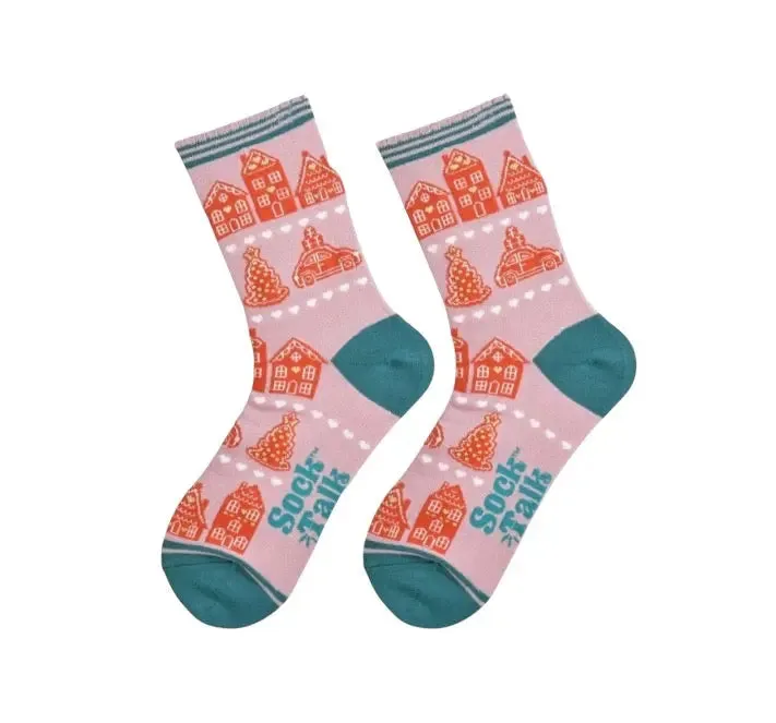 Sock Talk - Gingerbread Village Socks