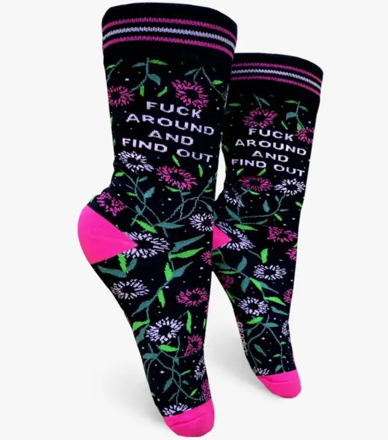 Socks - Fuck Around and Find Out Crew Socks