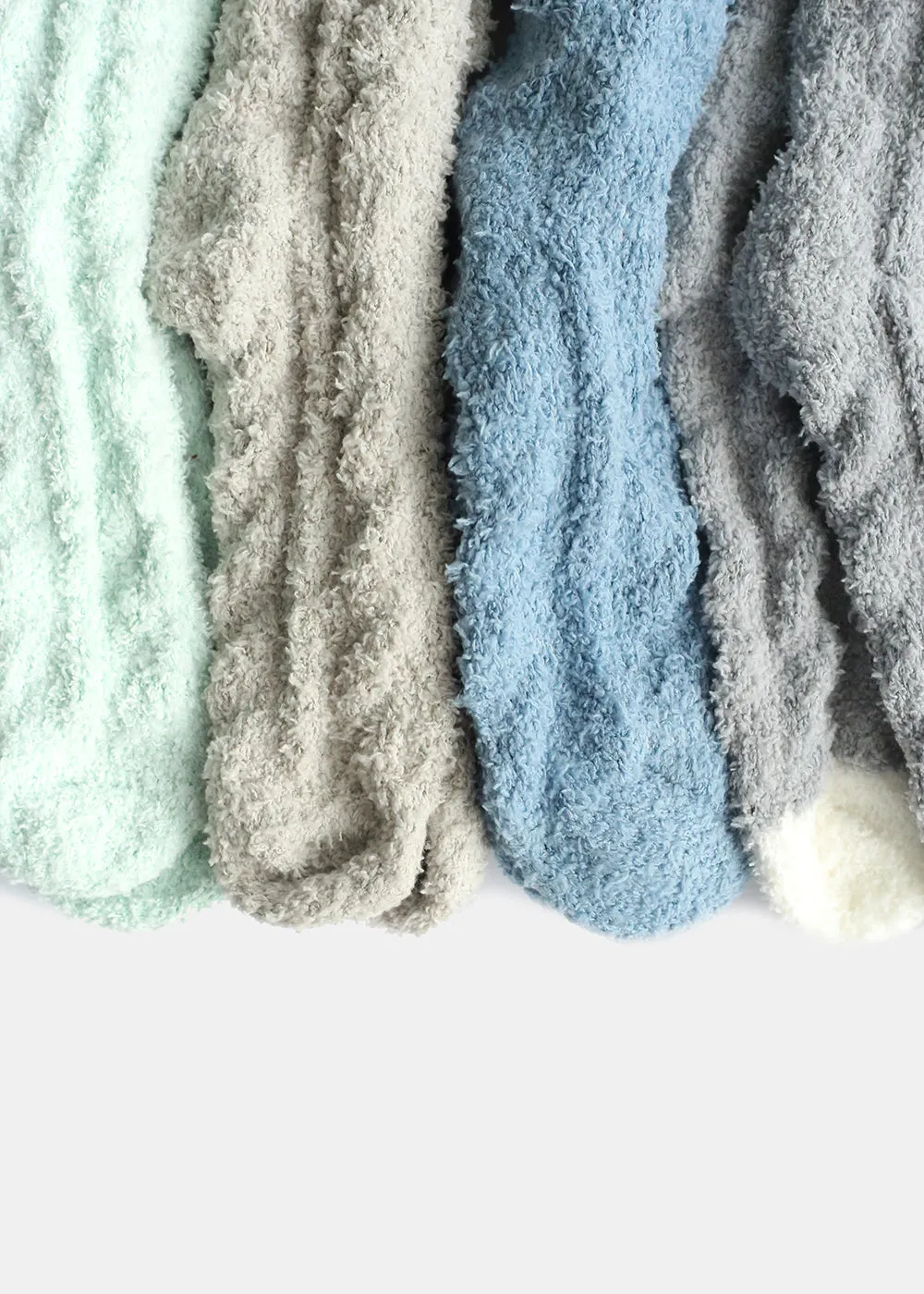 Two Tone Fuzzy Socks