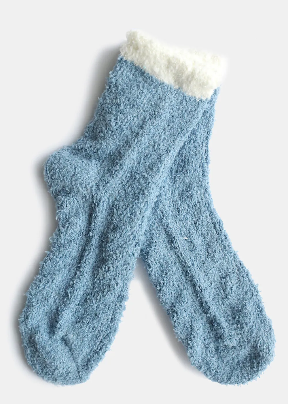 Two Tone Fuzzy Socks
