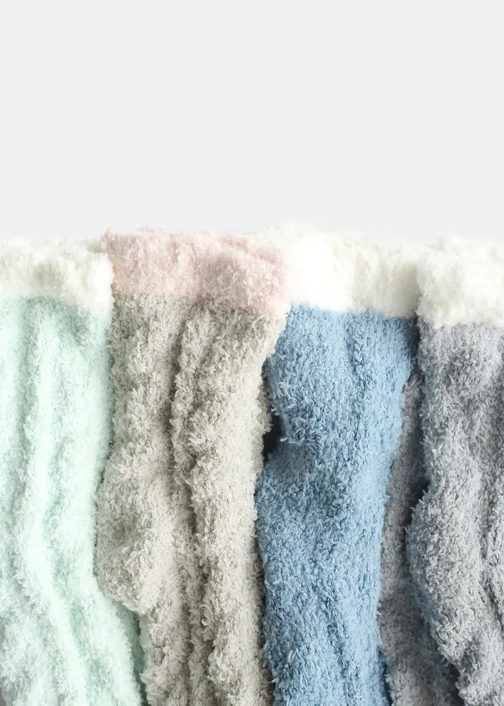 Two Tone Fuzzy Socks