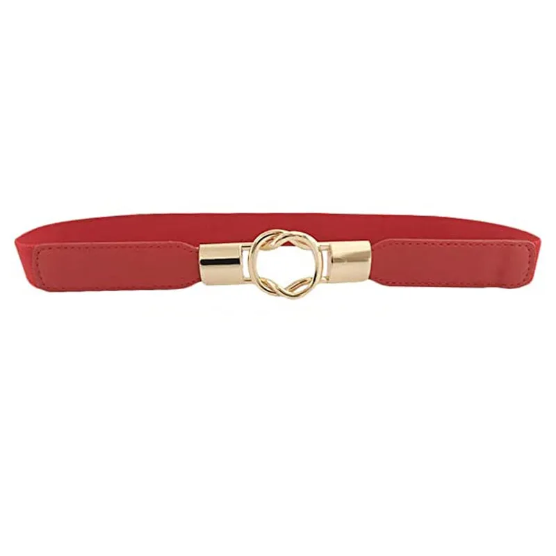 Women Skinny Belt for Dress | Ladies Fashion Elastic Belts | Waist Band Cinch Waistband