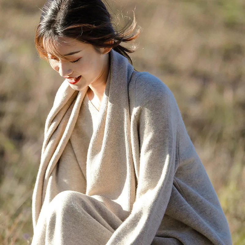 Women Warm Soft Wool Scarf Winter Shawl W81065