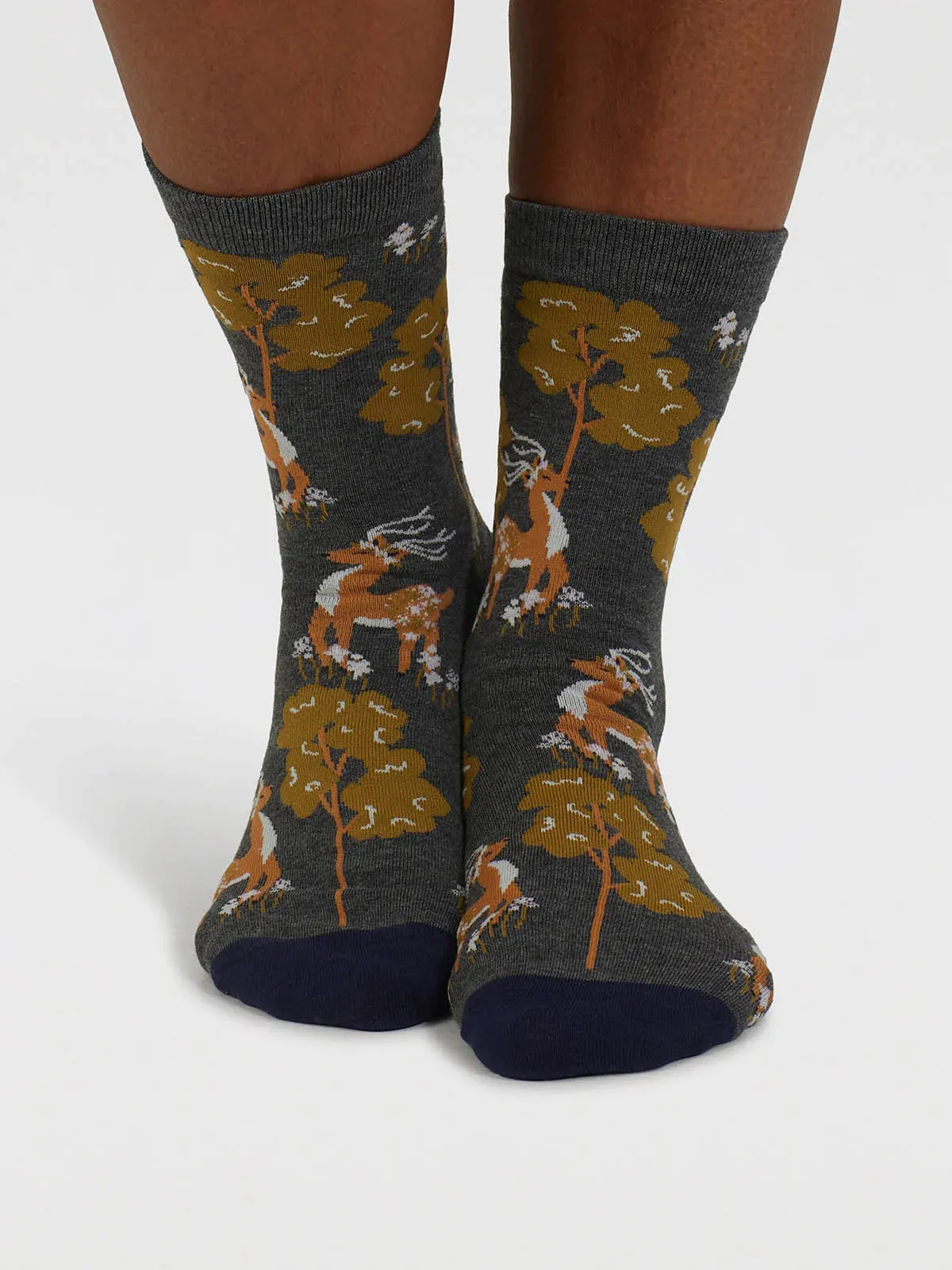 Yaella Woodlands Organic Cotton Gift Box of Women's Crew Socks