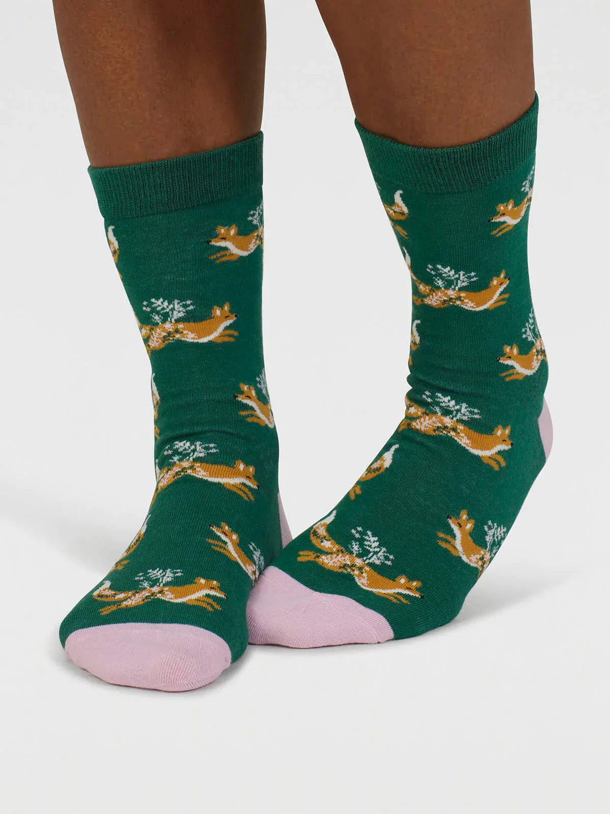 Yaella Woodlands Organic Cotton Gift Box of Women's Crew Socks